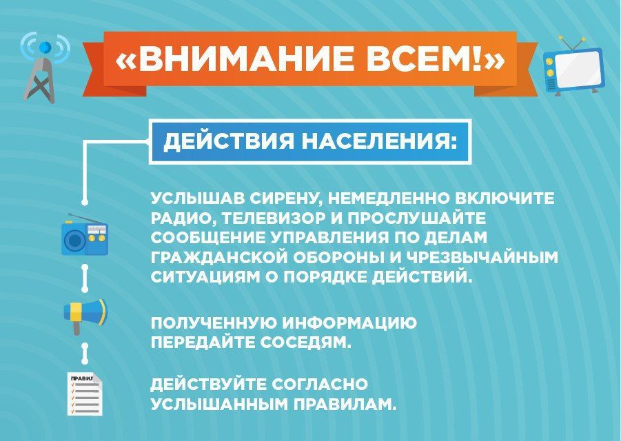 Памятка о порядке укрытия населения при поступлении сигнала "Внимание всем!"