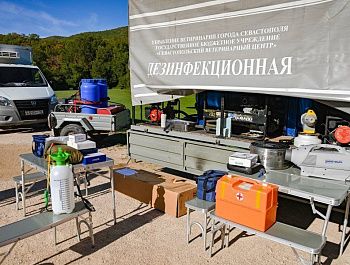 В Севастополе проходят межрегиональные учения по ликвидации условного очага особо опасной инфекционной болезни животных