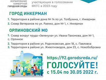 Более 10 тысяч севастопольцев проголосовали за объекты для благоустройства