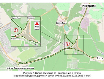 В связи с работами на трассе «Таврида» изменится движение транспорта