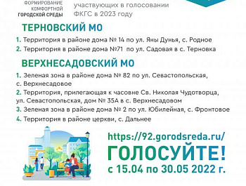 Более 10 тысяч севастопольцев проголосовали за объекты для благоустройства