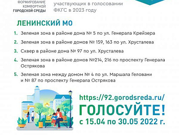 Более 10 тысяч севастопольцев проголосовали за объекты для благоустройства