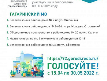 Более 10 тысяч севастопольцев проголосовали за объекты для благоустройства