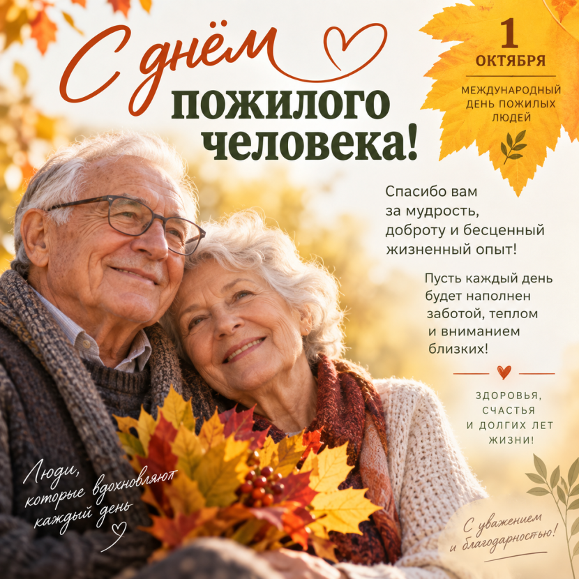 С Международным днём пожилых людей!
