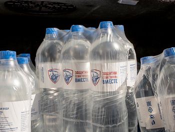В укрытие на улице Каштановой доставили питьевую воду