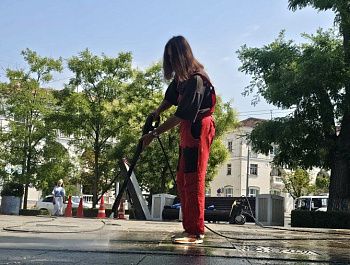 Поддерживаем чистоту и работоспособность фонтанов города