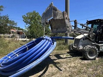 В поселке Сахарная Головка уложили порядка 850 метров водопроводной сети