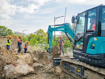 В Севастополе строят новые сети водоотведения