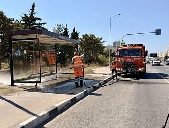 С начала года дорожники покосили траву вдоль 200 километров дорог Севастополя